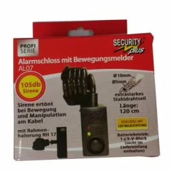 Point Antivol Spirale Avec Alarme Sirène Security Plus -Éclairages Vélo Soldes antivol spirale avec alarme sirene security plus full 3