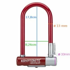 Antivol Vélo Kryptolok Mini 7 Rouge - Kryptonite 9 Antivol Vélo Kryptolok Mini 7 Rouge - Kryptonite -Éclairages Vélo Soldes antivol velo kryptolok mini 7 rouge kryptonite full 4