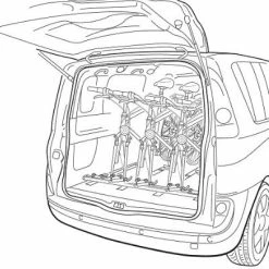 PERUZZO Barre De Fixation Pour Vélo Dans Le Coffre - GENOVA -Éclairages Vélo Soldes barre de fixation pour velo dans le coffre genova full 6