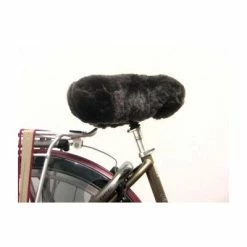 Welo Couvre Selle Pour Vélo Fourrure Véritable Peau De Mouton -Éclairages Vélo Soldes couvre selle pour velo fourrure veritable peau de mouton full 4