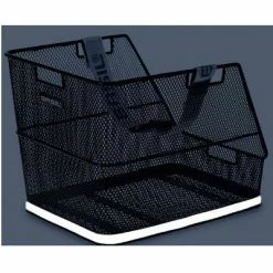 Grand Panier De Vélo Noir Sur Porte Bagage Arrière Class Basil -Éclairages Vélo Soldes grand panier de velo noir sur porte bagage arriere class basil full 4