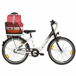 Grand Panier De Vélo Noir Sur Porte Bagage Arrière Class Basil -Éclairages Vélo Soldes grand panier de velo noir sur porte bagage arriere class basil full 6