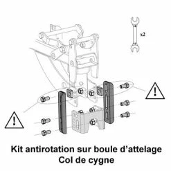 Mottez Kit Antirotation Pour Boule D'attelage 9 Mottez Kit Antirotation Pour Boule D'attelage -Éclairages Vélo Soldes kit antirotation pour boule d attelage full 3