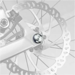 Antivols Pour Roue Avant Et Arrière Avec Axe à Serrage Rapide Pinhead -Éclairages Vélo Soldes lot de 2 verrous a relachement rapide verrous pour roues 2